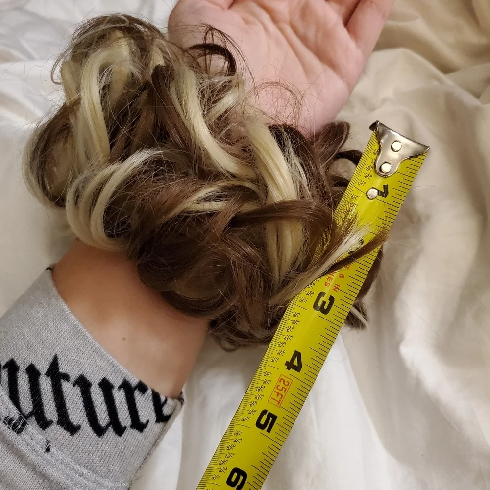 NEW Scrunchie Hair Bun Extension Piece - Picture 6 of 9